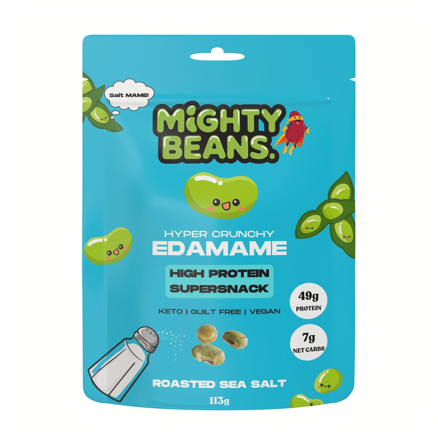 Mighty Beans Variety Family Pack - 6 Bags - 2x BBQ, 2x Spicy, 2x Sea Salt